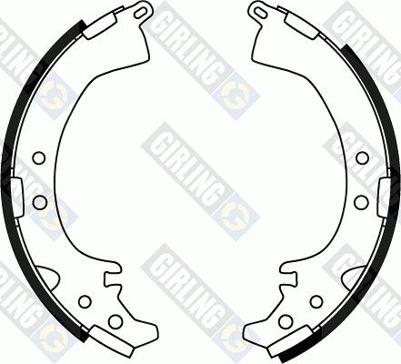 Girling 5189999 - Bremžu loku komplekts www.autospares.lv