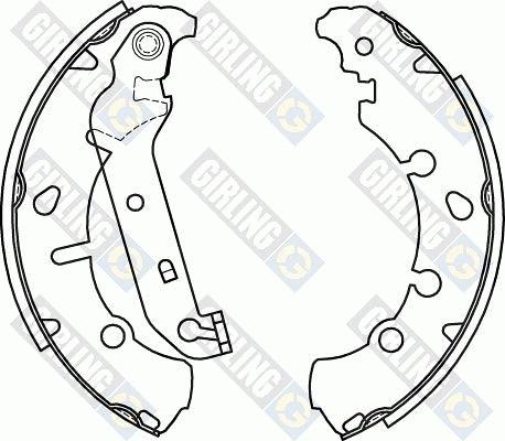 Girling 5184546 - Brake Shoe Set www.autospares.lv