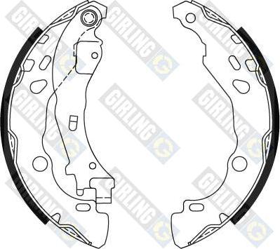 Girling 5184749 - Brake Shoe Set www.autospares.lv