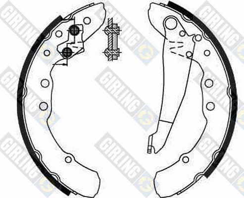 Girling 5185449 - Brake Shoe Set www.autospares.lv