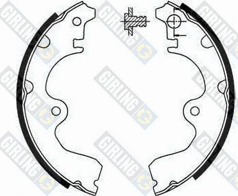 Girling 5185549 - Brake Shoe Set www.autospares.lv