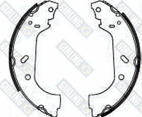 Girling 5185633 - Bremžu loku komplekts www.autospares.lv