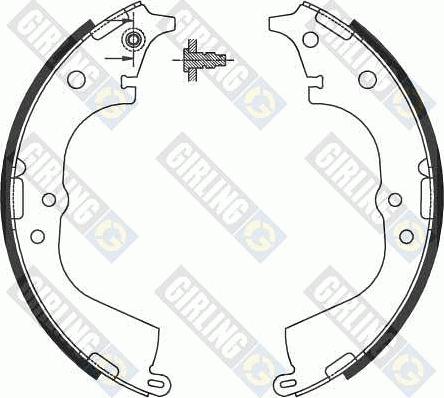 Girling 5186939 - Brake Shoe Set www.autospares.lv