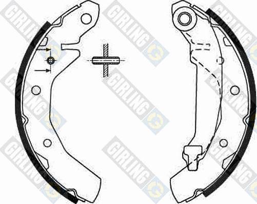 Girling 5186459 - Bremžu loku komplekts www.autospares.lv