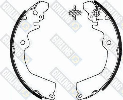 Girling 5186669 - Brake Shoe Set www.autospares.lv