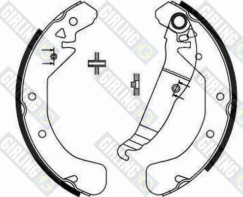 Girling 5186371 - Bremžu loku komplekts autospares.lv