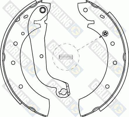 Girling 5186221 - Bremžu loku komplekts autospares.lv