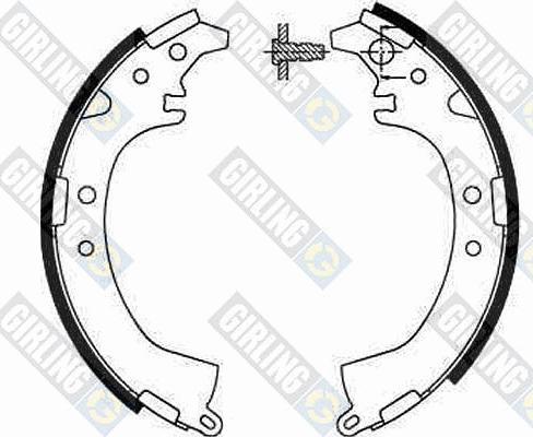 Girling 5186729 - Bremžu loku komplekts autospares.lv