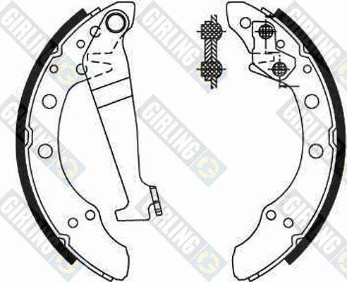 Girling 5180929 - Bremžu loku komplekts www.autospares.lv