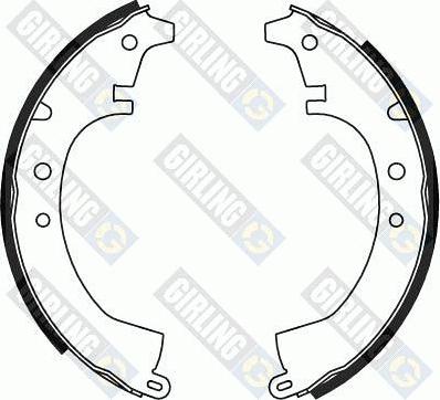 Girling 5180479 - Bremžu loku komplekts www.autospares.lv