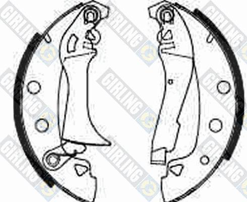 Girling 5180373 - Brake Shoe Set www.autospares.lv