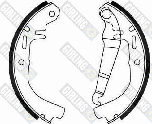 Girling 5180789 - Bremžu loku komplekts autospares.lv