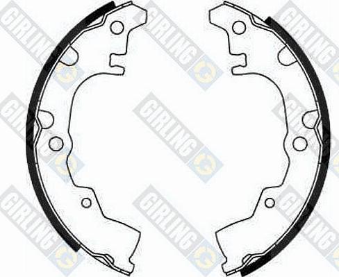 Girling 5181999 - Brake Shoe Set www.autospares.lv