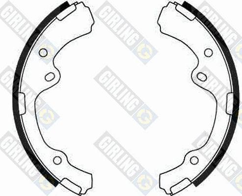 Girling 5181439 - Bremžu loku komplekts www.autospares.lv