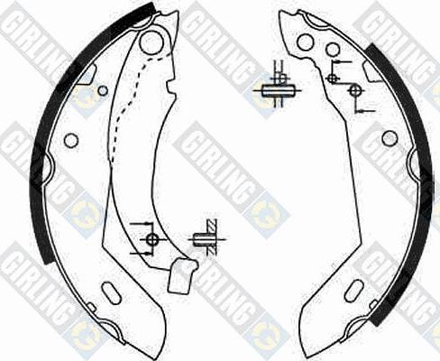 Girling 5181581 - Bremžu loku komplekts autospares.lv