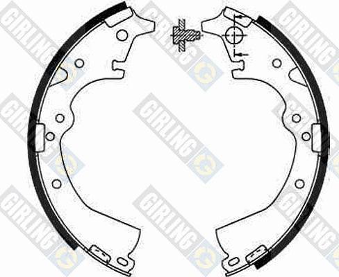 Girling 5181849 - Brake Shoe Set www.autospares.lv