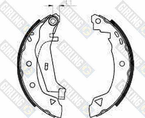 Girling 5182403 - Bremžu loku komplekts www.autospares.lv