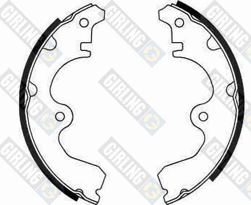 Girling 5182439 - Brake Shoe Set www.autospares.lv