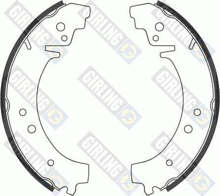 Girling 5182229 - Brake Shoe Set www.autospares.lv