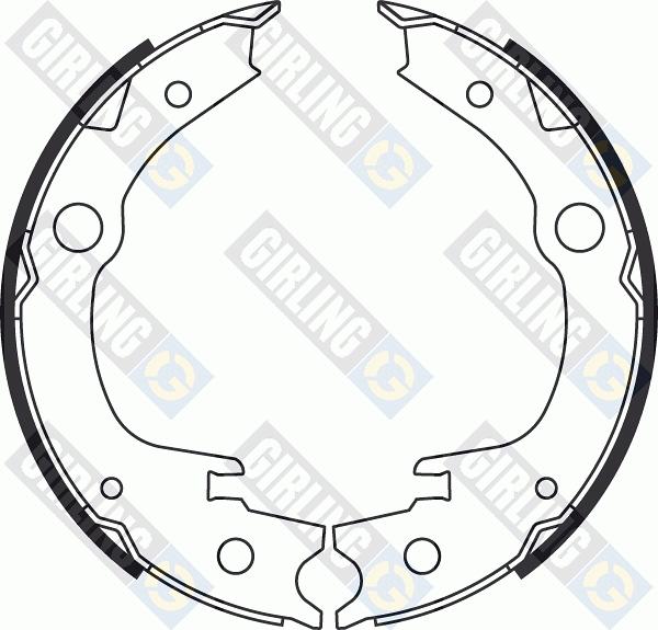 Girling 5187099 - Brake Shoe Set, parking brake www.autospares.lv