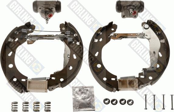 Girling 5315594 - Комплект тормозных колодок, барабанные www.autospares.lv