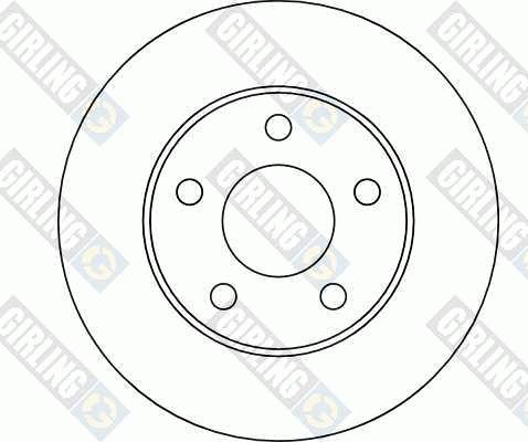 Girling 6040411 - Тормозной диск www.autospares.lv