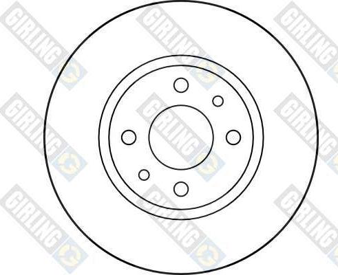 Girling 6026861 - Bremžu diski autospares.lv