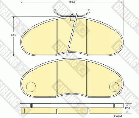 Girling 6109483 - Bremžu uzliku kompl., Disku bremzes autospares.lv