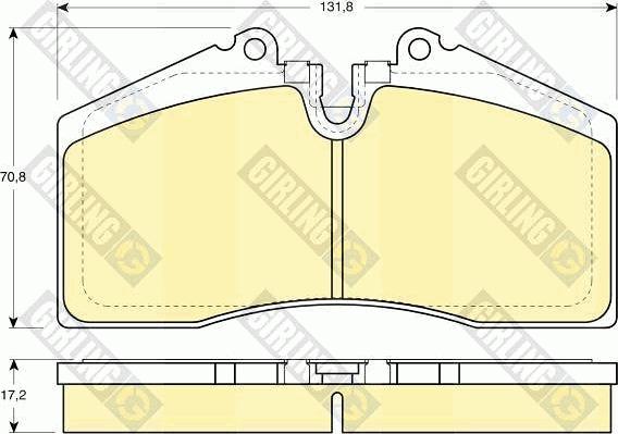 Girling 6109662 - Bremžu uzliku kompl., Disku bremzes autospares.lv