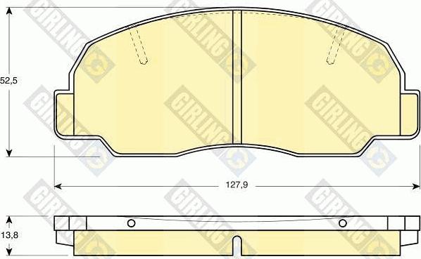 Girling 6109809 - Bremžu uzliku kompl., Disku bremzes autospares.lv