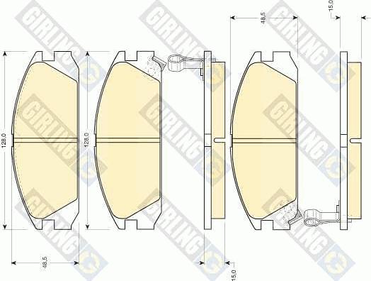 Girling 6109259 - Brake Pad Set, disc brake www.autospares.lv