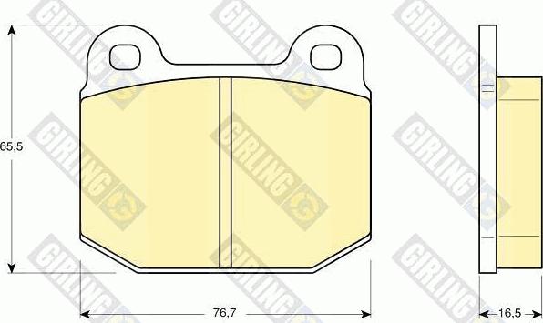 Girling 6106112 - Brake Pad Set, disc brake www.autospares.lv