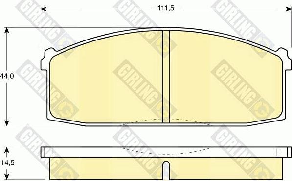 Girling 6101979 - Bremžu uzliku kompl., Disku bremzes www.autospares.lv