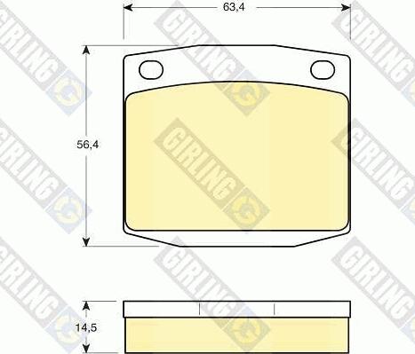 Girling 6101699 - Bremžu uzliku kompl., Disku bremzes autospares.lv