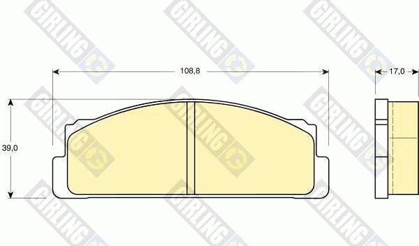 Girling 6101063 - Bremžu uzliku kompl., Disku bremzes autospares.lv