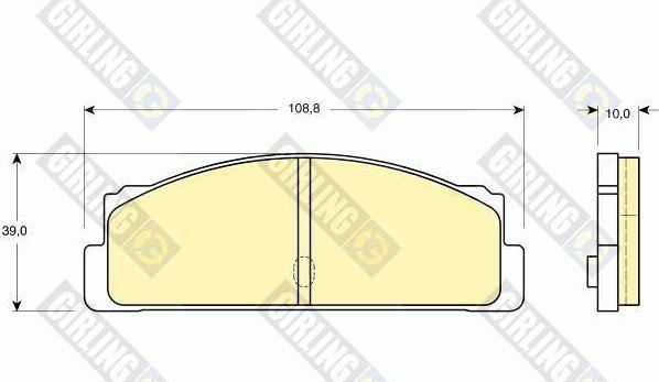 Girling 6101073 - Bremžu uzliku kompl., Disku bremzes autospares.lv