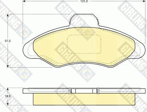 Girling 6108973 - Bremžu uzliku kompl., Disku bremzes autospares.lv