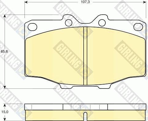 Girling 6103529 - Brake Pad Set, disc brake www.autospares.lv