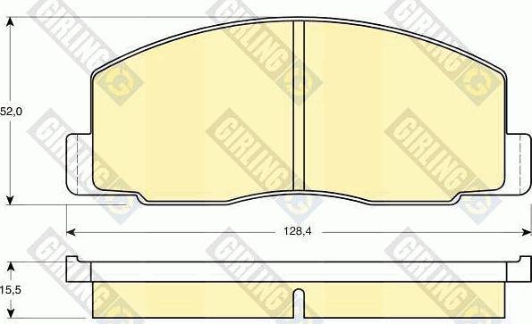 Girling 6103889 - Brake Pad Set, disc brake www.autospares.lv