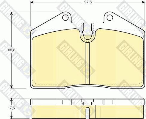 Girling 6103792 - Bremžu uzliku kompl., Disku bremzes autospares.lv