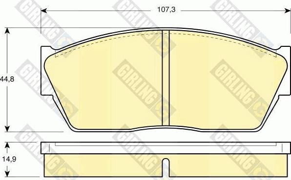 Girling 6102849 - Bremžu uzliku kompl., Disku bremzes autospares.lv