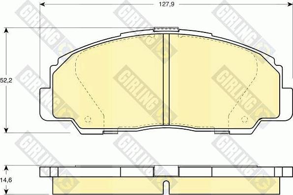 Girling 6111359 - Bremžu uzliku kompl., Disku bremzes autospares.lv