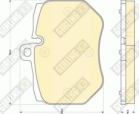 Girling 6118489 - Bremžu uzliku kompl., Disku bremzes www.autospares.lv