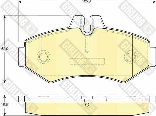 Girling 6113994 - Bremžu uzliku kompl., Disku bremzes www.autospares.lv