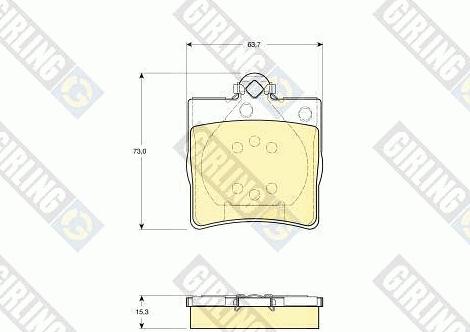 Girling 6113352 - Bremžu uzliku kompl., Disku bremzes autospares.lv