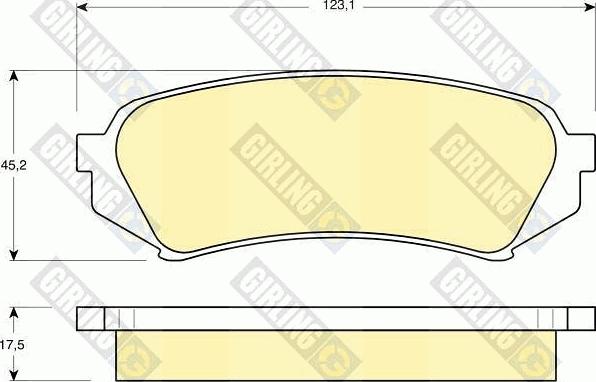 Girling 6131989 - Brake Pad Set, disc brake www.autospares.lv