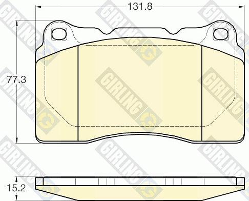 Girling 6120075 - Bremžu uzliku kompl., Disku bremzes autospares.lv