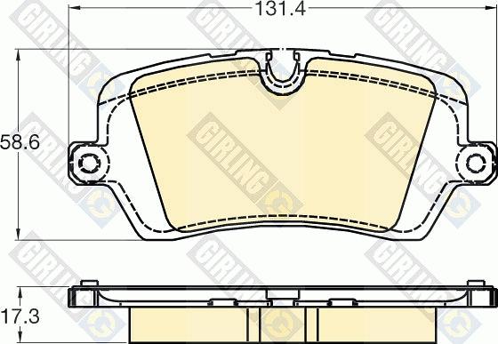 Girling 6120291 - Bremžu uzliku kompl., Disku bremzes www.autospares.lv