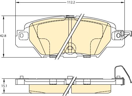 Girling 6121638 - Brake Pad Set, disc brake www.autospares.lv