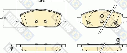 Girling 6121352 - Bremžu uzliku kompl., Disku bremzes autospares.lv